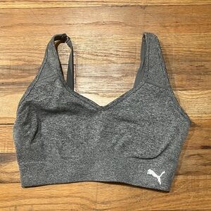 Puma Women's Charcoal Sports Bra